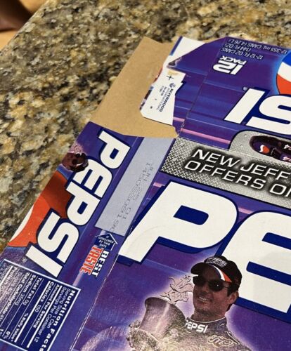 Vintage Pepsi Jeff Gordon NASCAR Carrier Cardboard Sign 12 Pack PURPLE WIN 2001 - Picture 4 of 14