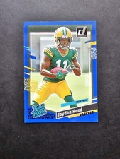 2023 Donruss Jayden Reed 🔥 Blue Press Proof Rated Rookie #334 Green Bay Packers