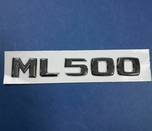 SET OF CHROME * ML500 * TRUNK LETTERS EMBLEM BADGE FOR MERCEDES BENZ ML-CLASS - Imagen 1 de 3