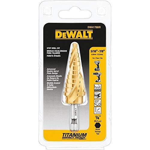 Broca escalonada lista para impactos DeWalt DWA1786IR, 3/16"-7/8" - Imagen 1 de 1