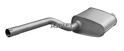 Rear Muffler ASMET 21.038