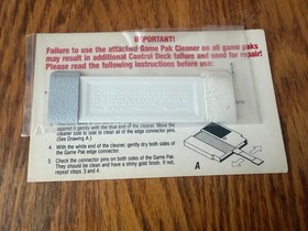 Nintendo of America Service Dept. letter cleaning kit nes action set system RARE