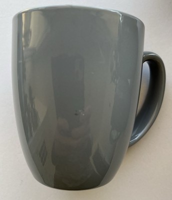 Set Of 6 Corelle Coordinates Stoneware Solid Gray Coffee Tea Mugs Cups in EUC