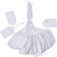 500 Pack White Marking Tags Price Labels Display with 35 x 22 mm, 