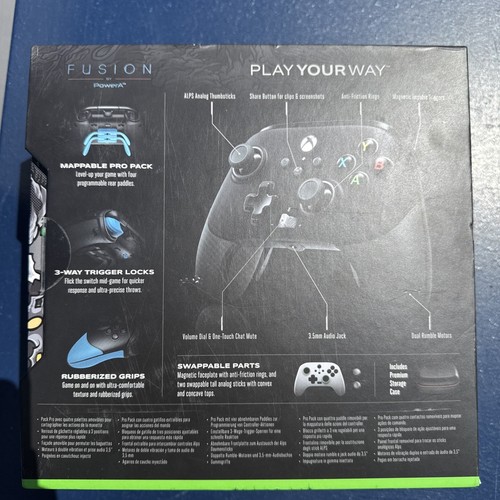 PowerA Fusion Pro 2 Wired Game Controller für Xbox Series X|S - Schwarz - Neu - Geöffnet - Bild 3 von 4