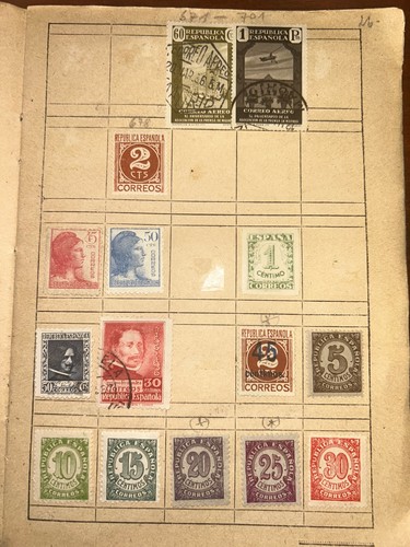 Spain selection 1930-1951, good used in old approvals booklet - Picture 7 of 14