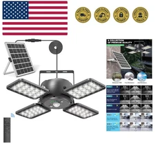 Flexible Solar Shed Light with Remote - Motion Sensor & 120° Angle Adjustability
