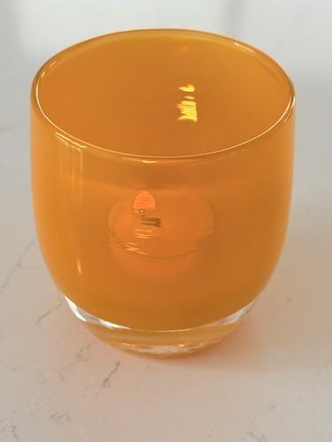 Glassybaby Votivkerzenhalter "Kürbis" orangefarben, 3,5 Zoll - Bild 14 von 14