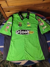 JH Design Danica Patrick Snap Button Shirt Mens 3XL Nascar Go Daddy