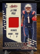 2024 Panini Absolute War Room Materials JaLynn Polk /199 RC Rookie Patch - Pats