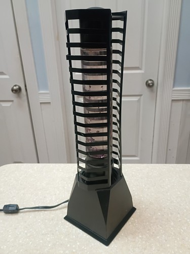 Rare Glitter Lava Lamp Vintage 90s CD Holder 32 rack Tube Lipan purple LP-120B - Picture 4 of 20