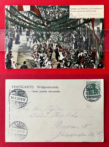 AK KAMENZ 1907 Festumzug zum Forstfest Typen ( 160232