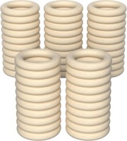 50 StüCk Holzringe Zum Basteln, Makramee Ringe, Serviettenringe, Holzring