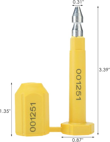 50PCS Bolt Seal Shipping Seal High Security for Cargo Containers  Truck Trailers - Picture 2 of 5