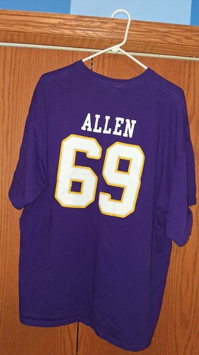 NWOT SWEET Vintage Vikings #69 Jared Allen Reebok T-shirt Jersey Mens XL HOFer🏈 - Picture 5 of 23