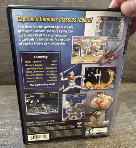 Capcom Classics Collection Sony PlayStation 2 Video Game PS2 COMPLETE - Picture 7 of 8