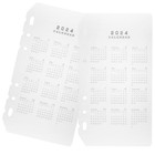 2Pcs Calendar Design Binder Dividers Detachable Notebook Dividers Plastic