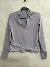 Layer 8 Pullover Lavender 1/4 Zip Size S  Long Sleeve Top