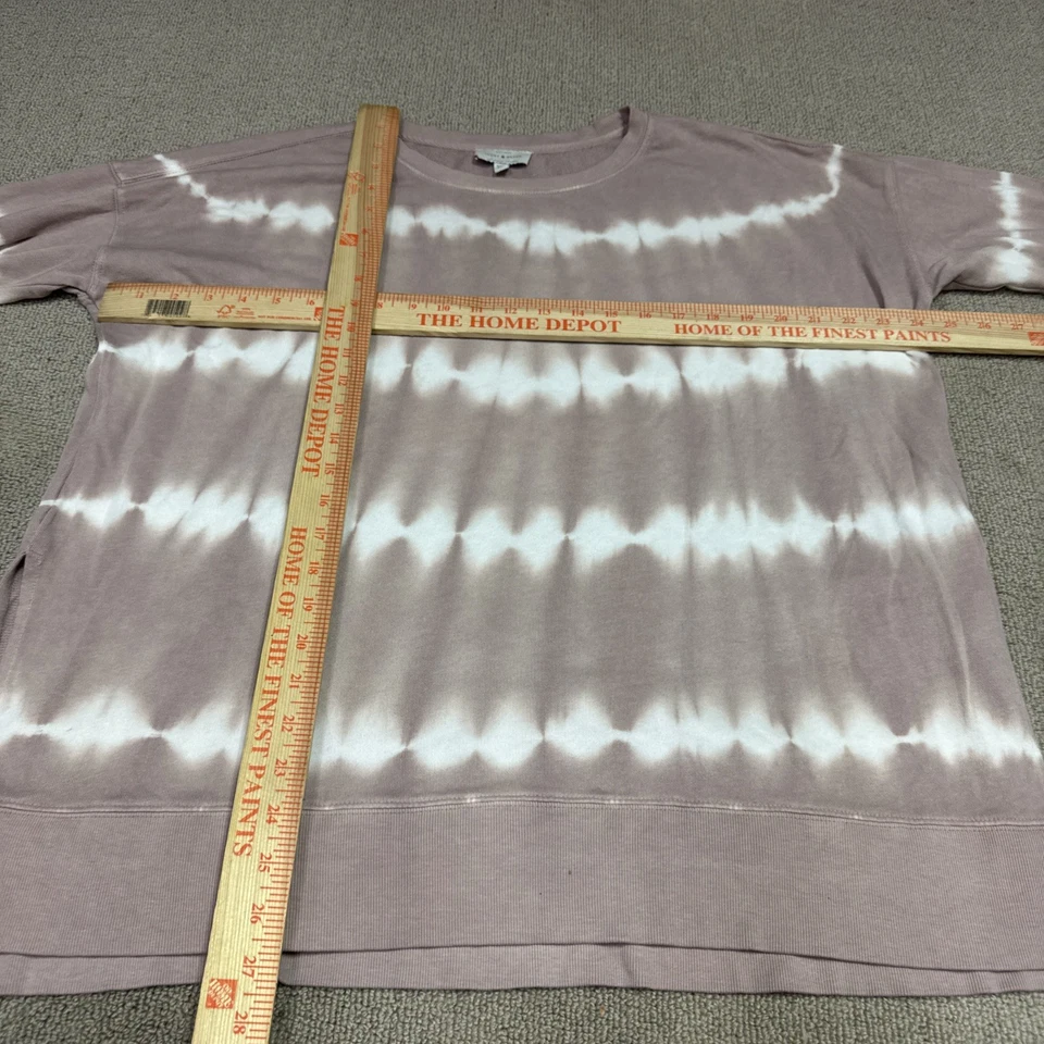 Sudadera Lucky Brand Rosa Blanca Manga Larga Pullover Ligera Talla Mediana Foto 2 de 4