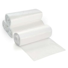 7-10 Gallon Clear Garbage Can Liners, 100 Count - Small - Medium Trash Can Li...