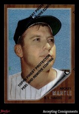 1996 Topps Mantle Finest #12 Mickey Mantle 1962 Topps HOF YANKEES