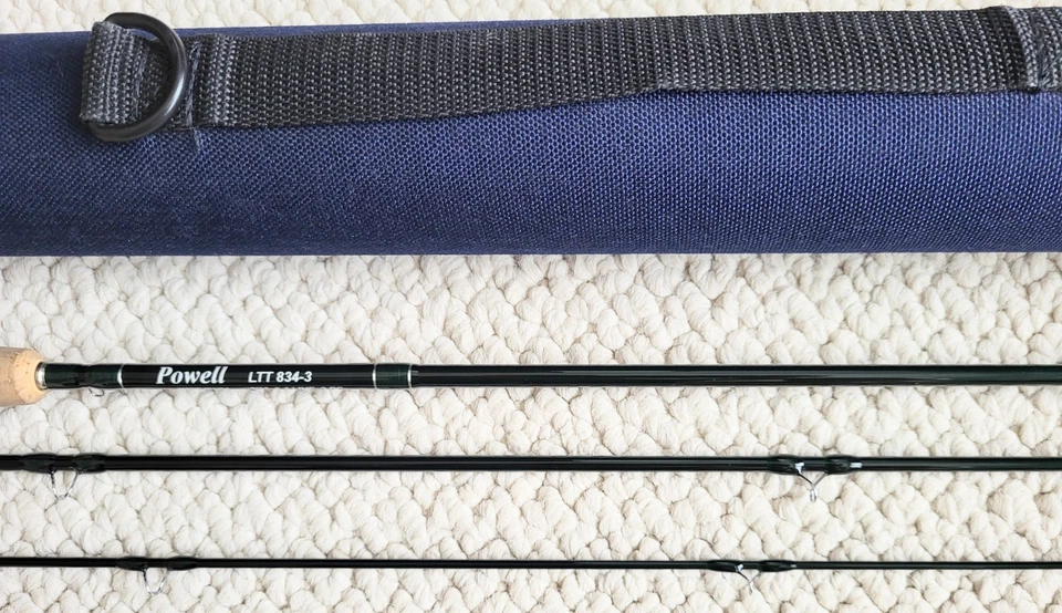 Powell LTT 834-3 caña de mosca, 8'3", 3 piezas, 4wt., tubo Foto 2 de 4