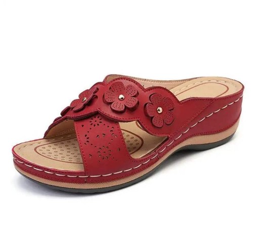 Vintage Floral Beach Sandals – Multicolor Casual Flats - Picture 12 of 45