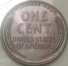 1939 P BU Purple Toned Lincoln Wheat Cent Penny Coin,Free Shipping!!!