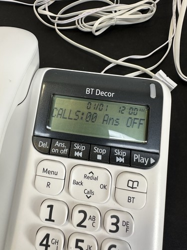 BT Decor 2500 schnurgebundenes Festnetztelefon Anrufbeantworter Freisprecheinrichtung große Tasten - Bild 15 von 22