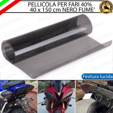 PELLICOLA FARI ADESIVA NERO LUCIDO 40 x 150 CM PER HARLEY SOFTAIL 1340 BAD BOY