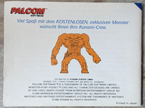 RARO Nintendo NES Monster in my Pocket - Nintendo NES CIB embalaje original instrucciones - Imagen 6 de 20