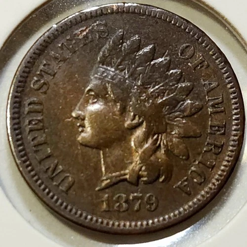1879 Indian Head Cent - VF/XF - Small Scratch/Obv **Semi-🔑 16,231,200 Minted**