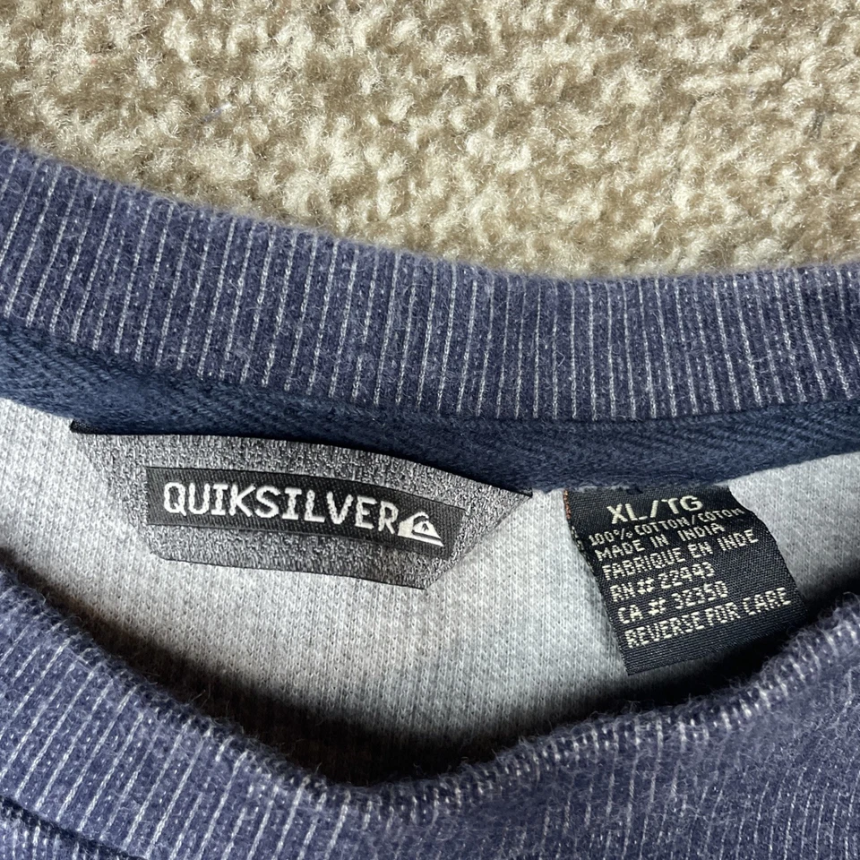 Camisa De Colección Años 90 Quicksilver Ropa De Surf Manga Larga Para Hombre XL Y2K Rayas Pesadas Foto 4 de 4