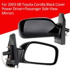 Pair Power Mirrors Set For 2003-2008 Toyota Corolla Driver Passenger Side View