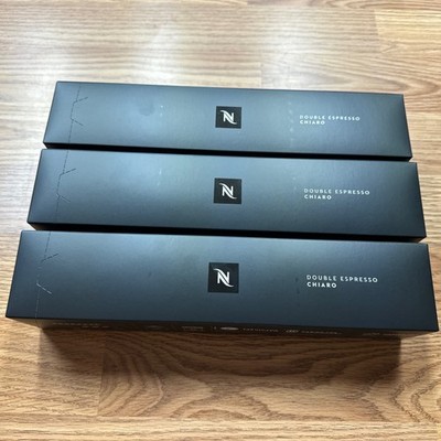 Nespresso Vertuo Double Espresso Chiaro, 30 Pods Brews 2.7 oz 3 Sleeves 7/26