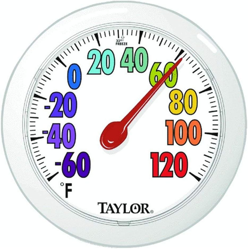 5631 Colortrack Dial Outdoor Wall Thermometer, 6" - Picture 12 of 12