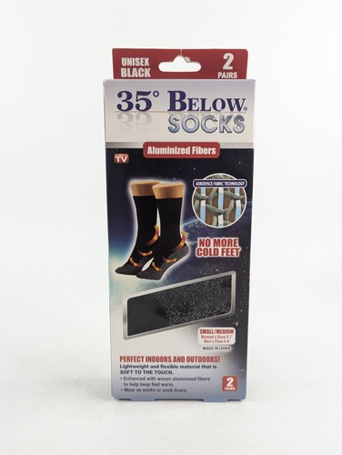 Hampton Direct 35 Below 2 pares de calcetines unisex - negros, para mujer 5-7, para hombre 6-8 - NUEVOS - Imagen 1 de 4