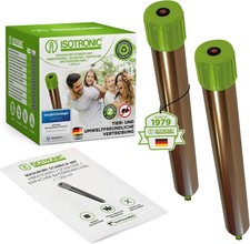 2x ISOTRONIC Maulwurfschreck Vertreiber Abwehr Falle Wühlmaus Maus Tier Ameisen