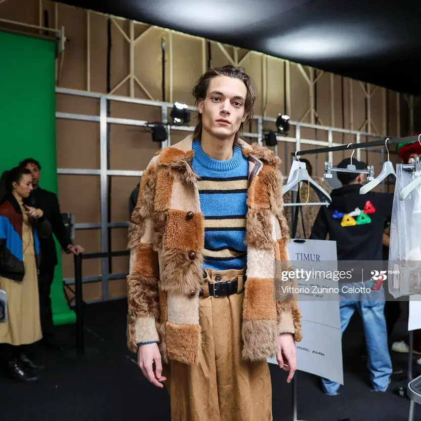 Marni Patchwork Fur & Shearling Jacket - Size 48 - image 3