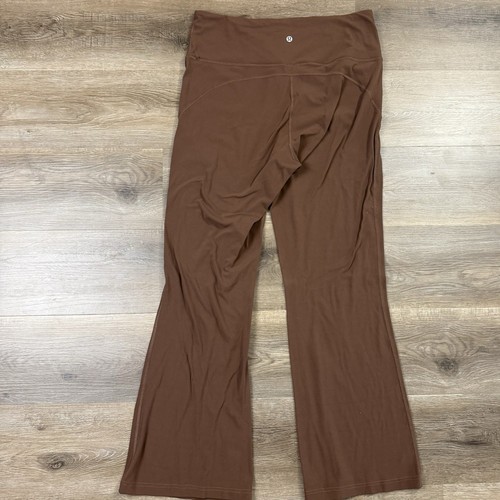 Lululemon Damen Brown Grove Super High Rise Schlaghose Größe 14 Stretch Short - Bild 8 von 11