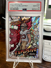 2023 PANINI ABSOLUTE CHRISTIAN MCCAFFREY EXPLOSIVE #23 - PSA 10 49ers Niners