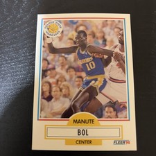 Manute Bol 1990-91 Fleer #62 Golden State Warriors combined shipping 