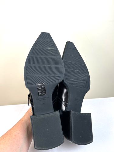US 9/E 39- VAGABOND Shoemakers Vivian Black Leather Edgy Mary Janes Preppy Shoes - Picture 8 of 8