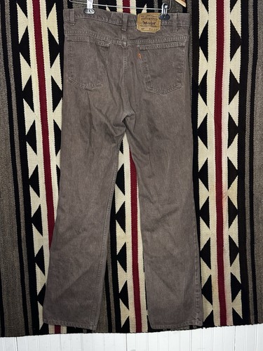 Levi’s 517 Sz 36x36 VTG 80s Brown Preowned Vintage Levi Jeans - Picture 2 of 7
