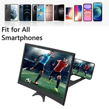 12inch Mobile Phone Screen Magnifier 3D HD Video Amplifier Stand New Model*