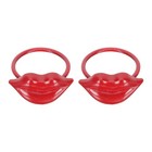  2 Pcs Elegant Napkin Holder Decor Valentine Rings Valentine’s Day Alloy