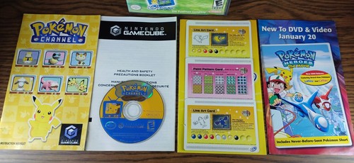 Pokemon Channel Nintendo GameCube CIB Authentic E-Reader Cards Scratch-Free Disc - Picture 2 of 10