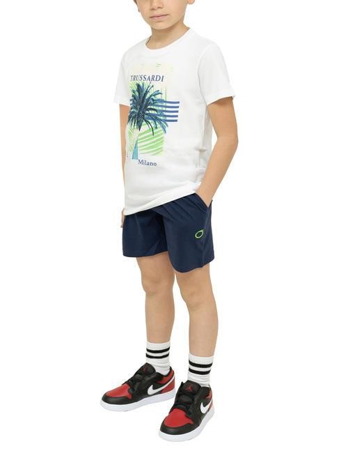 Комплект TUTA BAMBINO УНИСЕКС TRUSSARDI с футболкой и бермудами из белого котона/2 шт.