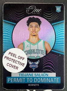 2024-25 Panini One And One Tidjane Salaun #7 RC Permit to Dominate Case Hit SSP
