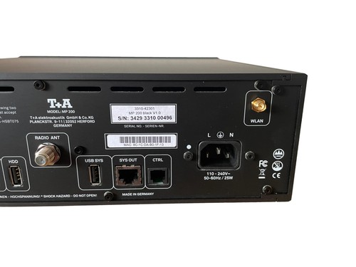 T+A Multi-Source CE-Player MP 200 schwarz Audioplayer, Musikanlage, Stereoanlage - Bild 8 von 17